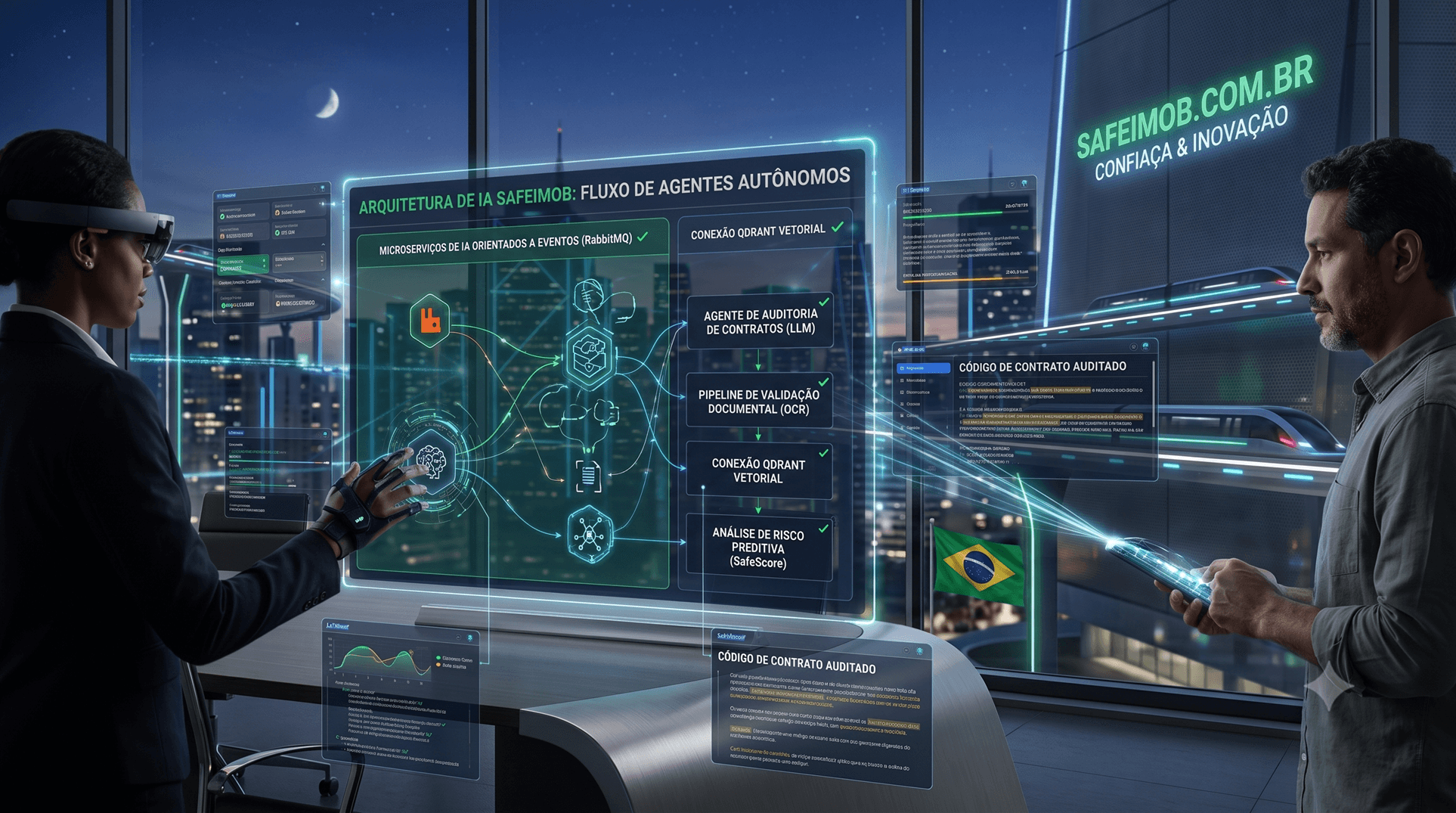 Mídia 1: A Engenharia por Trás da Confiança: Onde e Como a Inteligência Artificial Opera na SafeImob